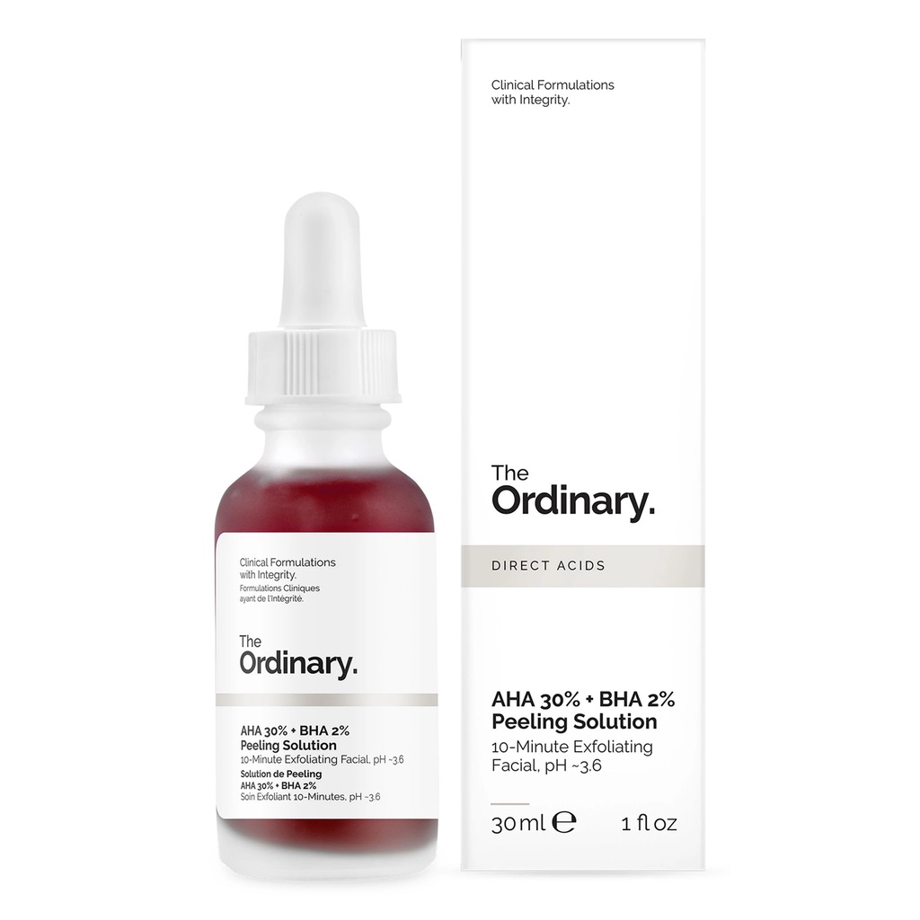 The Ordinary AHA 30% + BHA 2% Peeling Solution 30ml - Esfoliante Químico