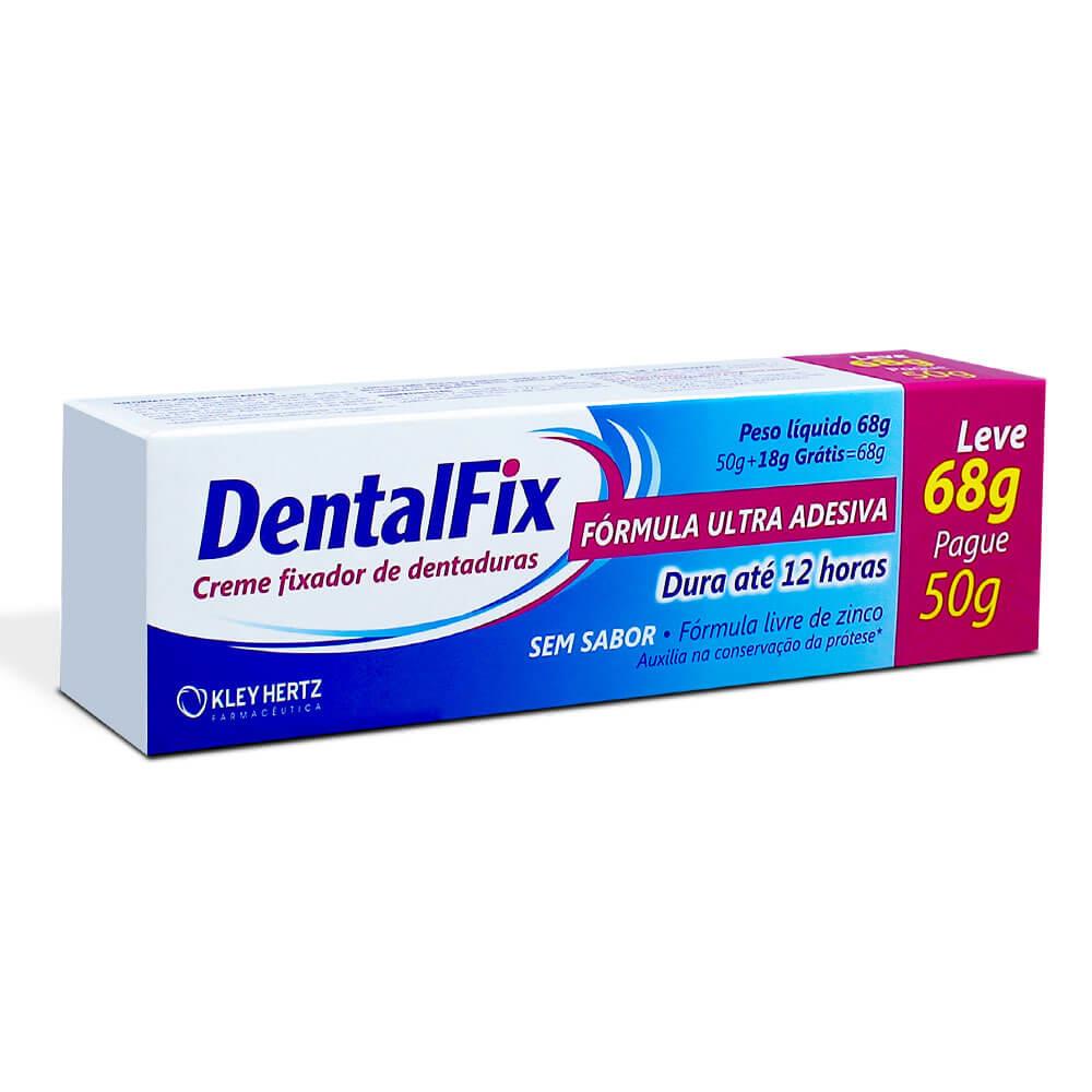 Dentalfix - 68g Fixador De Dentadura -sem Sabor Kley Hertz em Oferta na Shopee