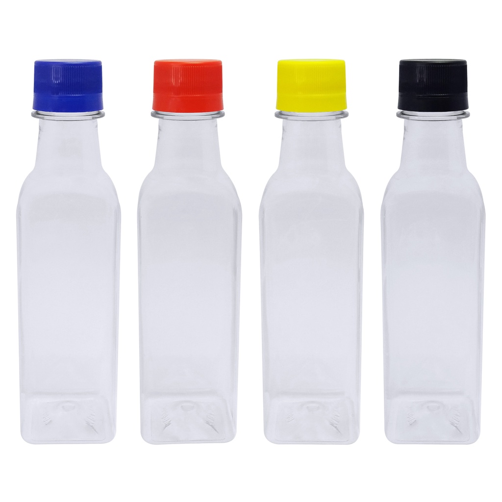 108 Frascos Plástico Cristal Pet 250ml Tampa Rosca Lacre Aze