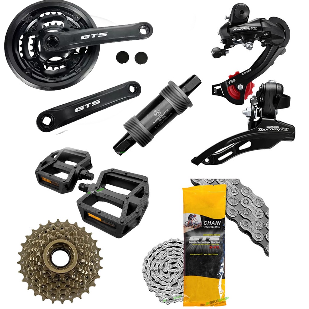 Kit Pedivela GTS Completo 21V Shimano Movimento Central Absolute