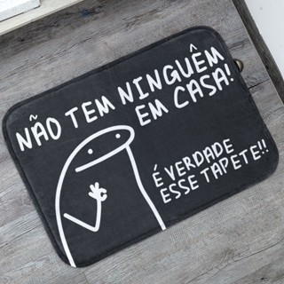 Tapete de Porta É Verdade Esse Tapete para Entrada, Quarto, Sala 55x35cm