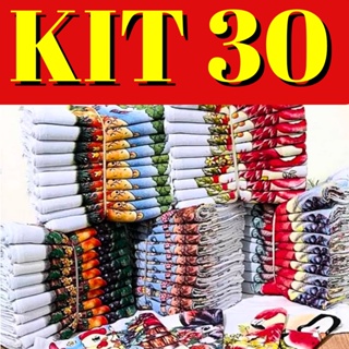 30 Panos De Prato GRANDES 100% 35X60CM Algodão Estampado em Oferta na Shopee