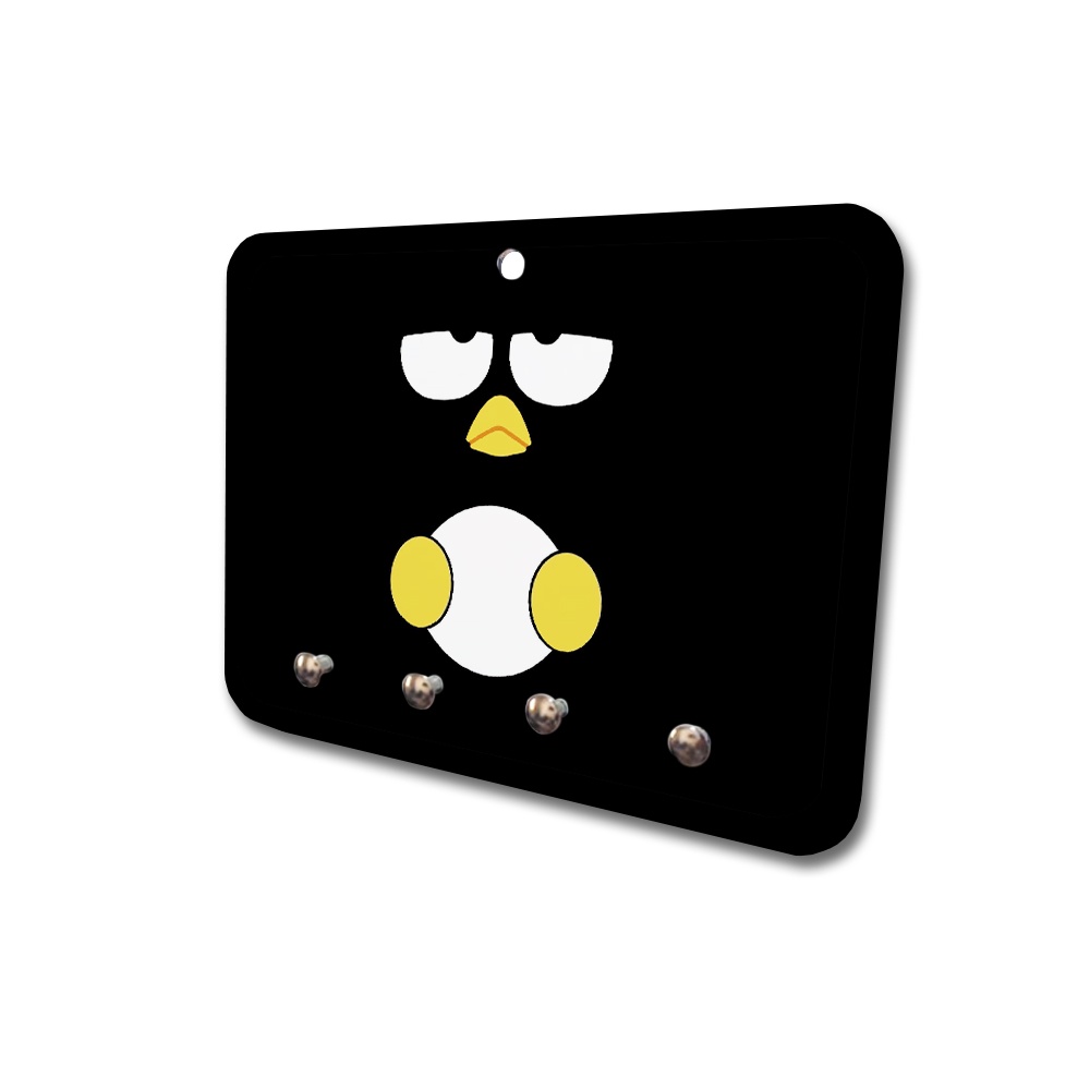 Porta Chaves MDF 4 Pinos Pinguin Fundo Preto Bravo
