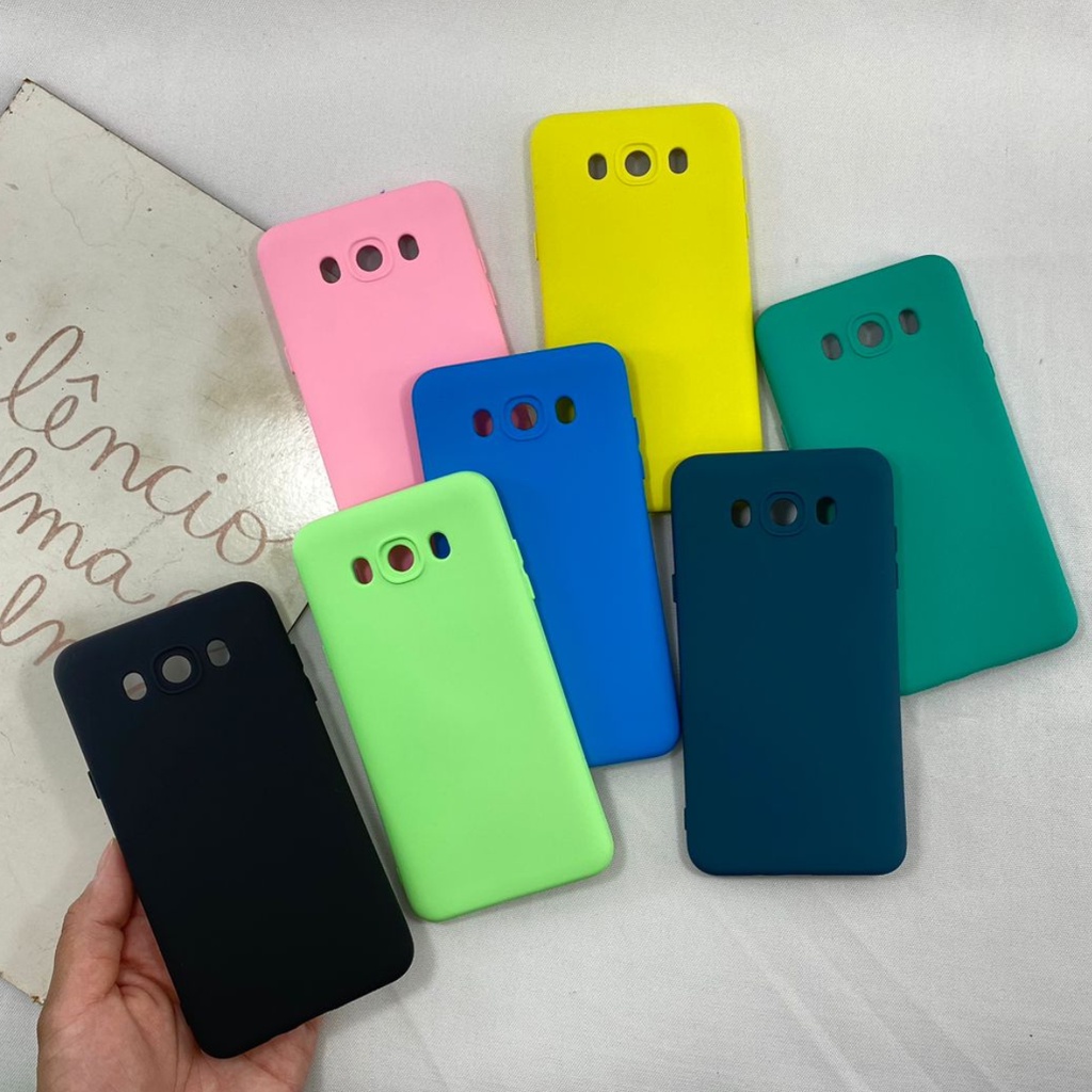 Capa Samsung J710 J7 Metal J7 2016 Silicone Aveludada Proteção Câmera Cores Capinha Custo Beneficio