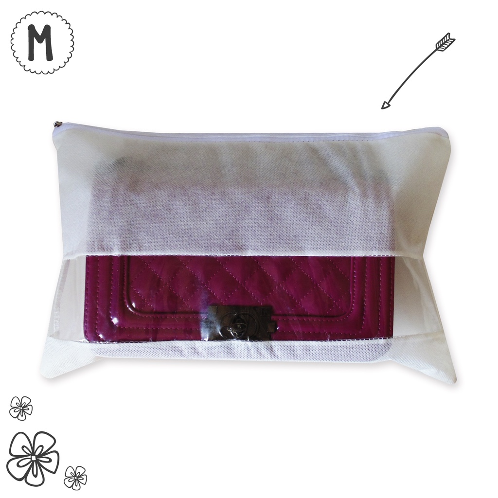 Kit Sacos para Bolsa em TNT com ziper e visor 5P e 5M em Oferta na Shopee