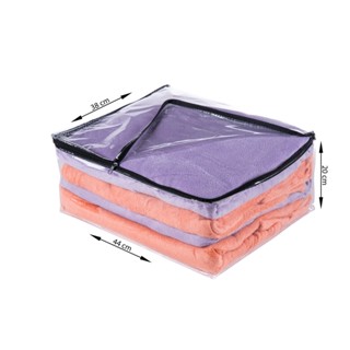 Kit Com 2 Organizador M- Pvc De Enxovais E Roupas Com Zíper.