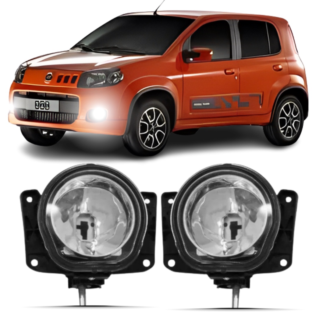 Par Farol Milha Fiat Uno Sporting 2011 2012 2013 2014 2015 em Oferta na Shopee