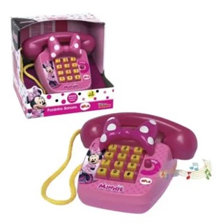 Telefone Infantil Foninho Sonoro Minnie - Elka 1061