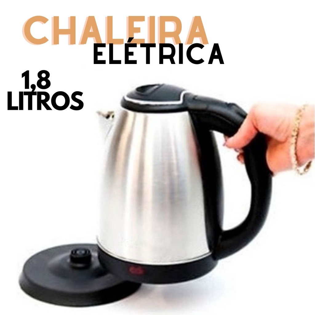 Chaleira Elétrica Jarra Inox 1,8 Litros