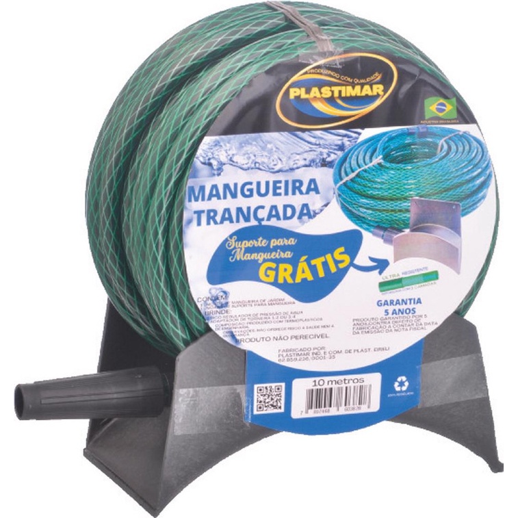 MANGUEIRA TRANCADA 10M C/ SUPORTE GRATIS