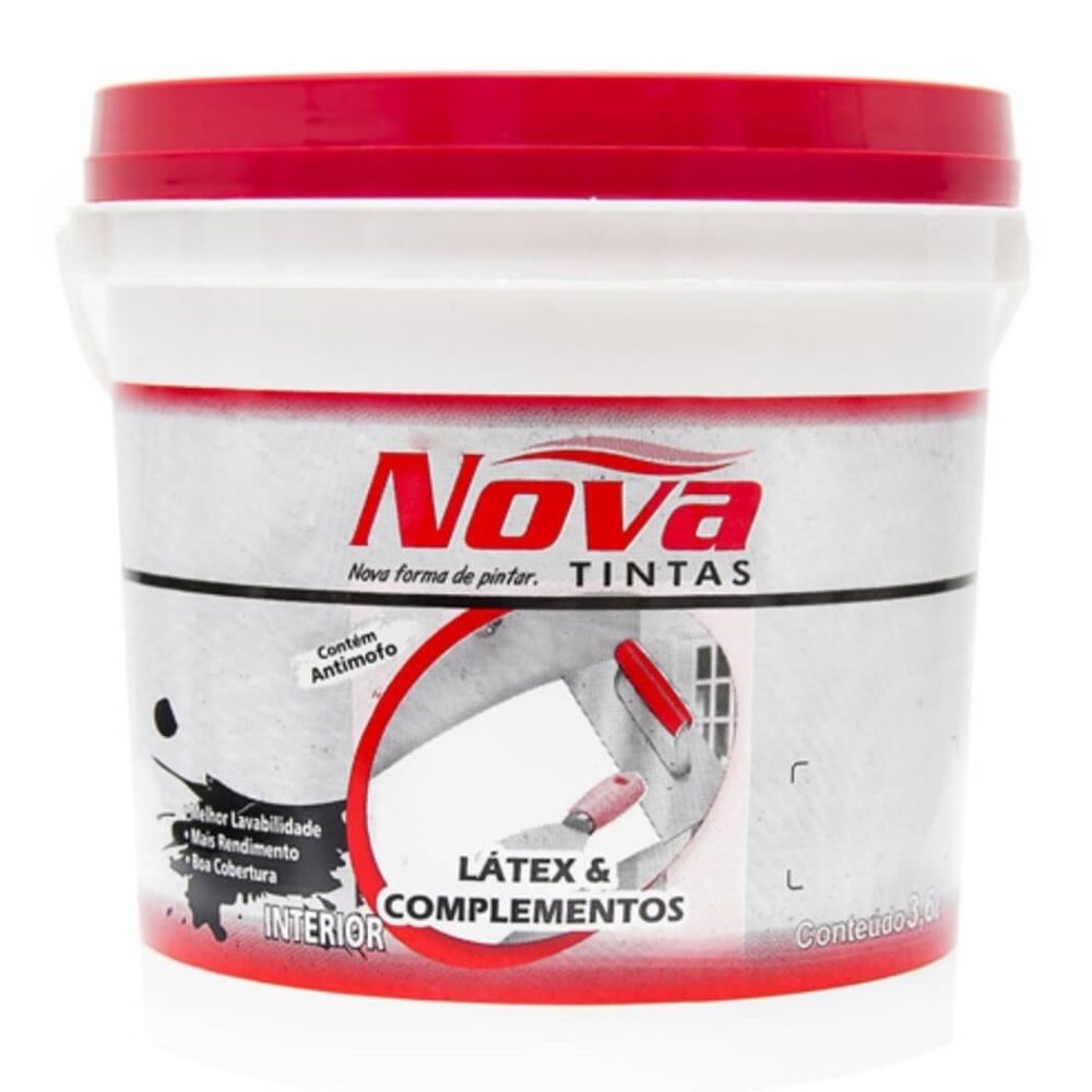 Tinta Látex Nova Tinta Acrílica Interna 3,6l Branca Galão