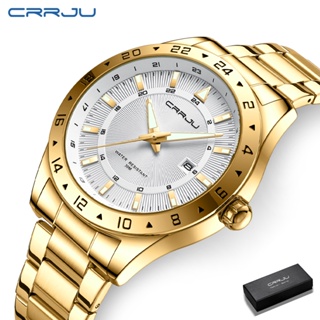 CRRJU Novo Relógio De Moda Masculino Simulação Esportiva De Quartzo De Aço Inoxidável À Prova D'água 5007 em Oferta na Shopee