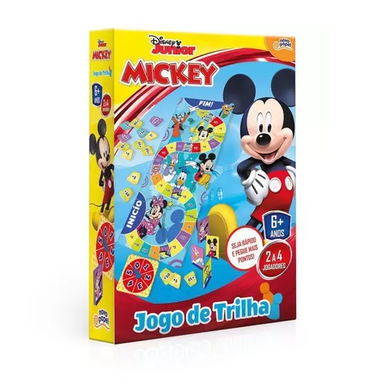 Jogo de Trilha Mickey Mouse Disney - Toyster 8018 em Oferta na Shopee