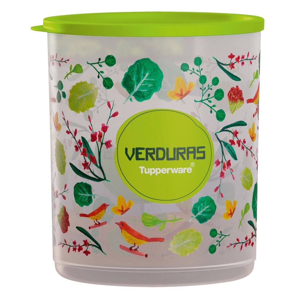 REFRI LINE REDONDA VERDURAS FLORAL 3,3L - TUPPERWARE