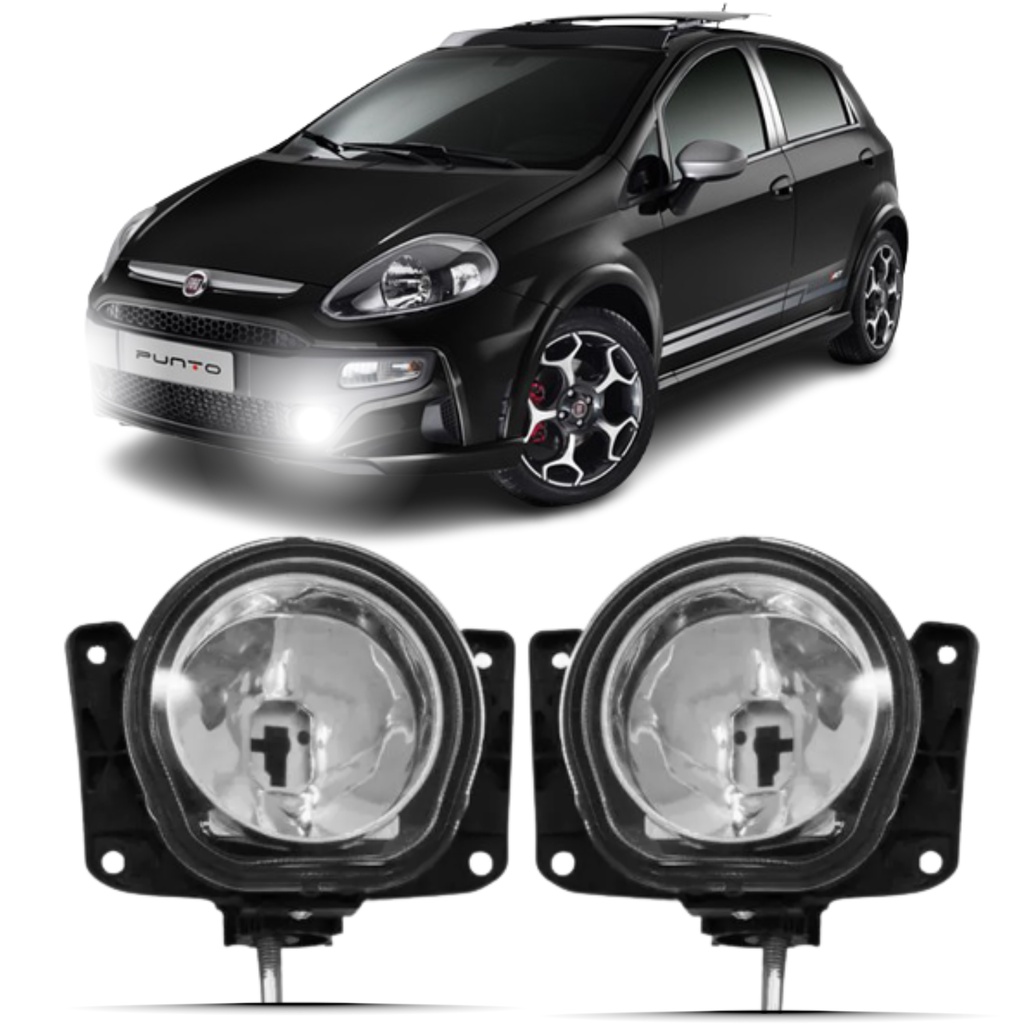 Farol Milha Fiat Punto T-jet 2007 2008 2009 2010 2011 2012 2013 em Oferta na Shopee