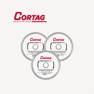 Kit 3 Disco de Corte Diamantado Turbo Para Porcelanato - Cortag