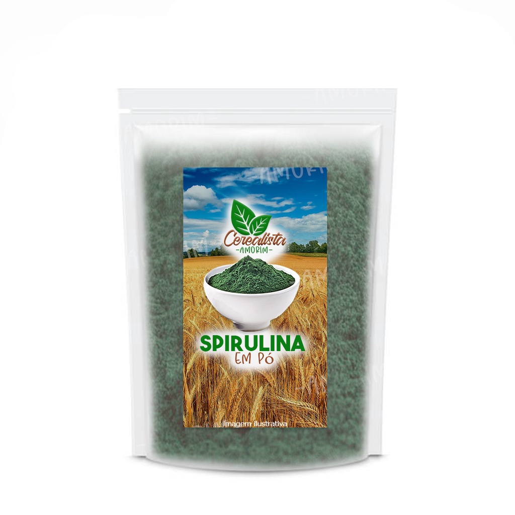 Spirulina Espirulina Em Pó Puro 1 Kg - Cerealista Amorim