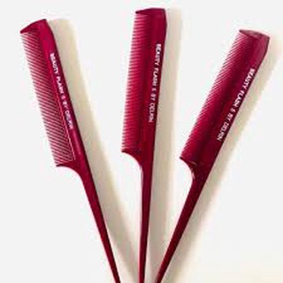 kit 3 pente para quimica delrin beauty flash 5 by ultra resistente pente fino ponta fina barbearia