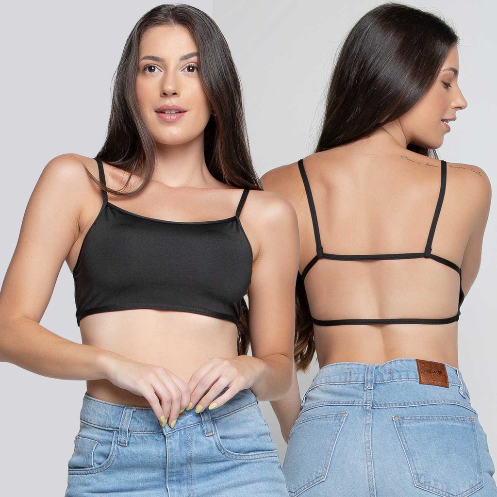 Top Fitness Feminino Cropped Costa Nua Modelo Da Gringa Alça Fina Casual Sexy Dyeu Modas em Oferta na Shopee