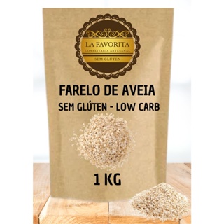 FARELO DE AVEIA 1 KG - SEM GLÚTEN - VEGANO - LA FAVORITA CONFEITARIA SEM GLÚTEN em Oferta na Shopee