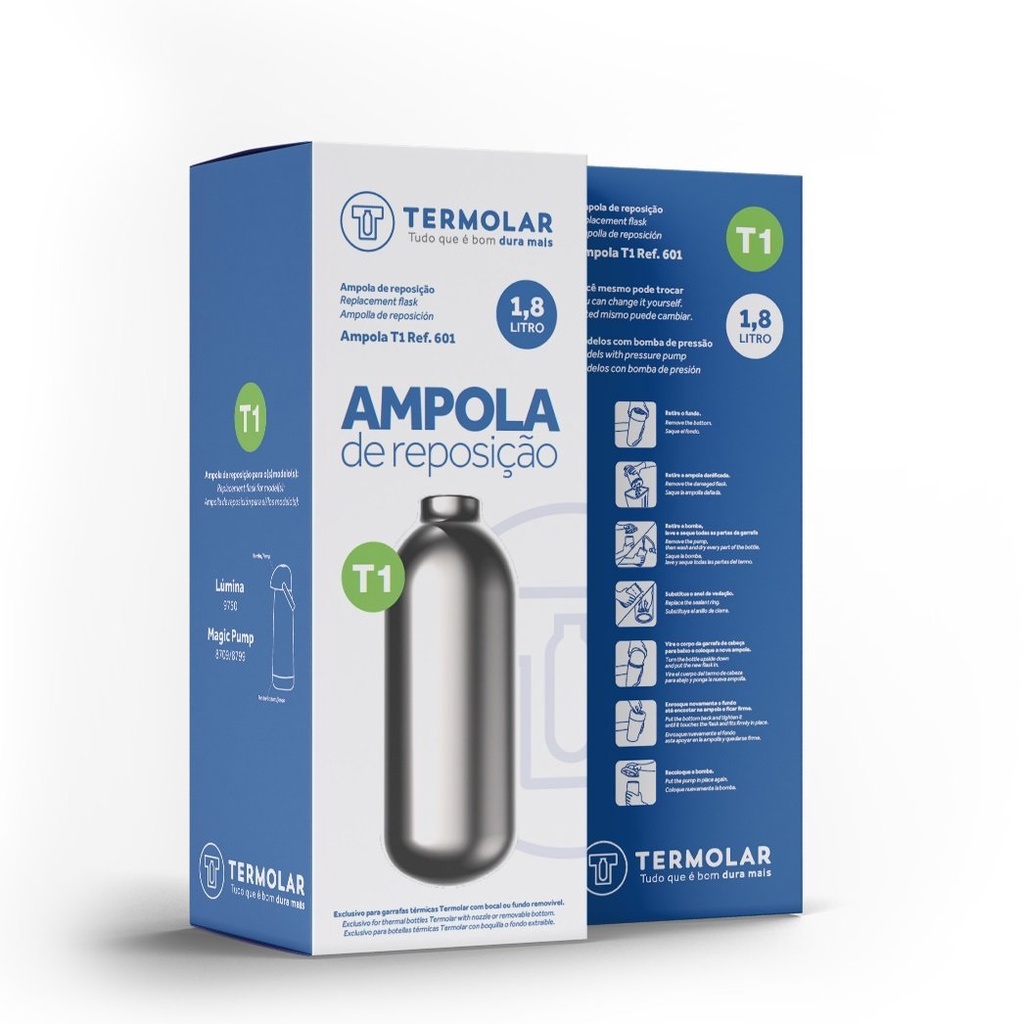 Ampola De Reposição Termolar 1.8 Litros T1 - Ref: 601.