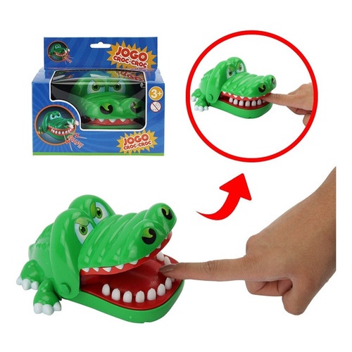 Jogo Jacaré Croc Croc Morde Dedo Brinquedo Infantil