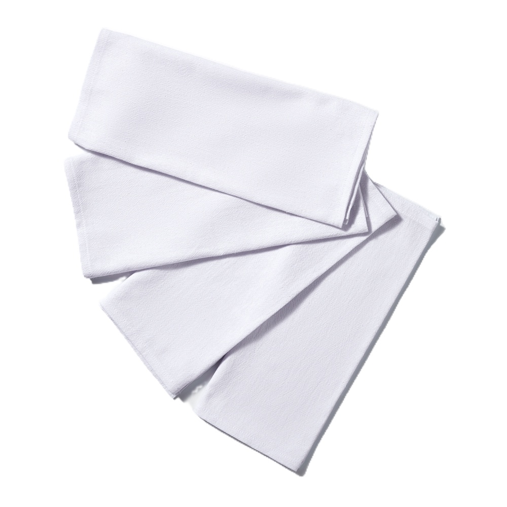 Pano De Prato Atacado Branco Bainha Grande Kit Com 10 Peças em Oferta na Shopee