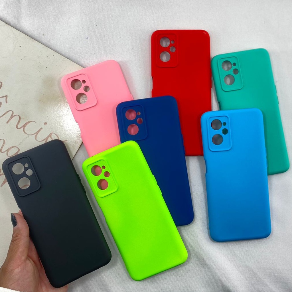 Capa Realme 9i Silicone Aveludada Proteção Câmera Cores Capinha Custo Beneficio