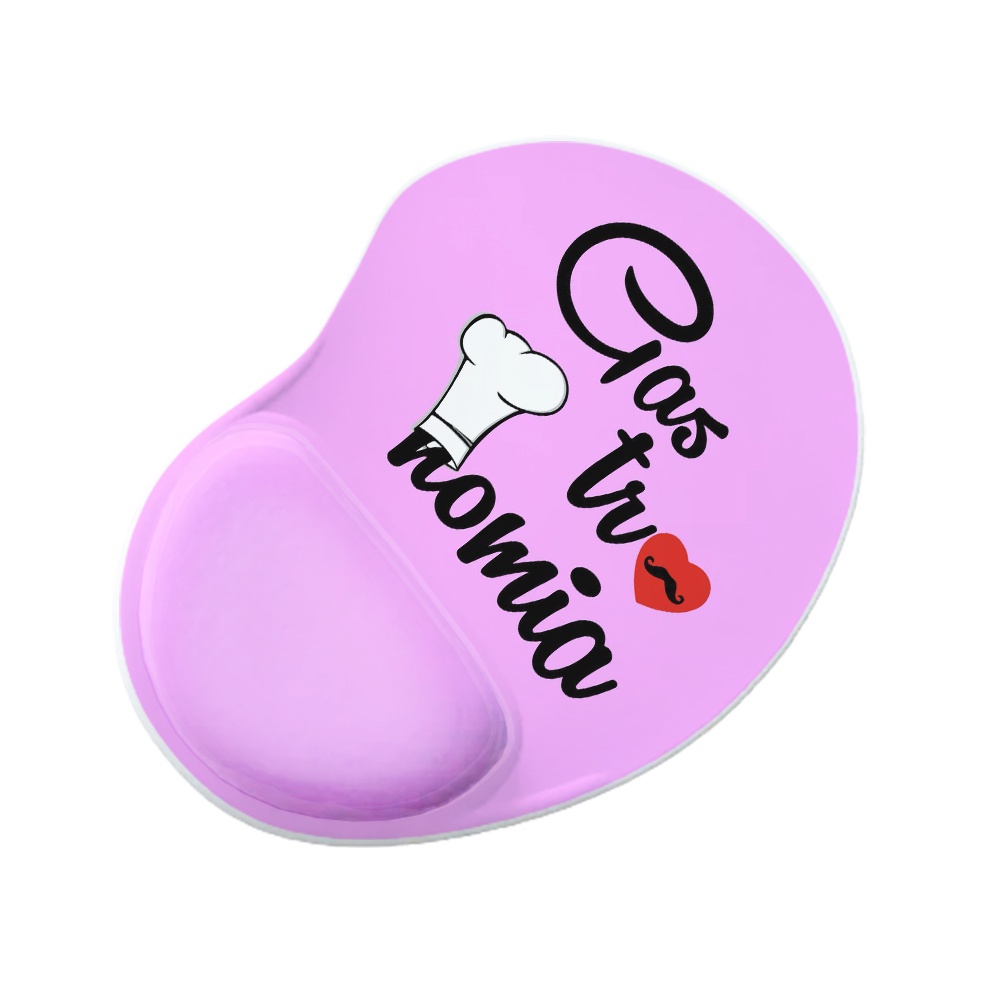 Mouse Pad Ergonomico Gota Gastronomia Rosa