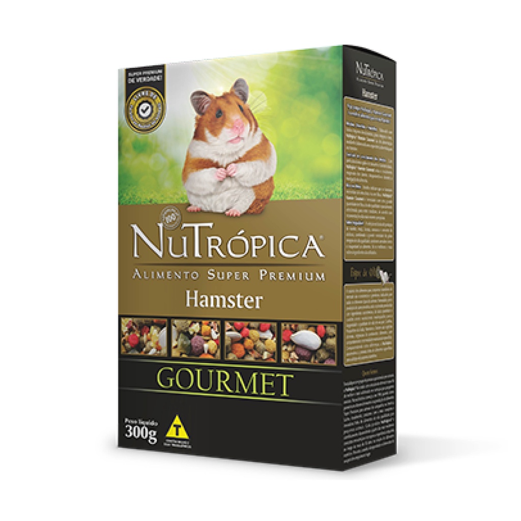 Ração NUTRÓPICA hamster gourmet 300g para Hamster Anão russo Sírio