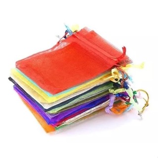 50/100 Saco de Organza 7x9 Escolha a Cor - Saquinhos para Presente Guardar Lembrancinhas Chá de Bebê Casamento