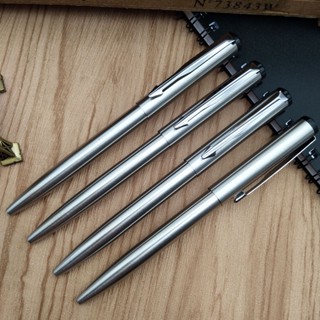 Nova Caneta Esferográfica Portátil Giratória Toda Em Aço Metálica Papelaria Estudantil Requintada em Oferta na Shopee