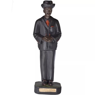 Imagem Zé Pretinho Malandro 23 cm Gesso Escultura Umbanda em Oferta na Shopee