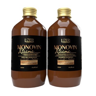 Shampoo e Mascara Monovin Pantenol Tratamento Crescimento Capilar Cabelo Antiqueda Envio Hoje