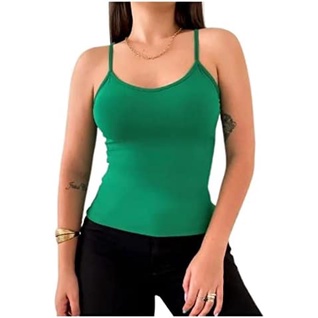 Kit 2 Blusinha Alcinha Canelado C/ Bojo em Oferta na Shopee