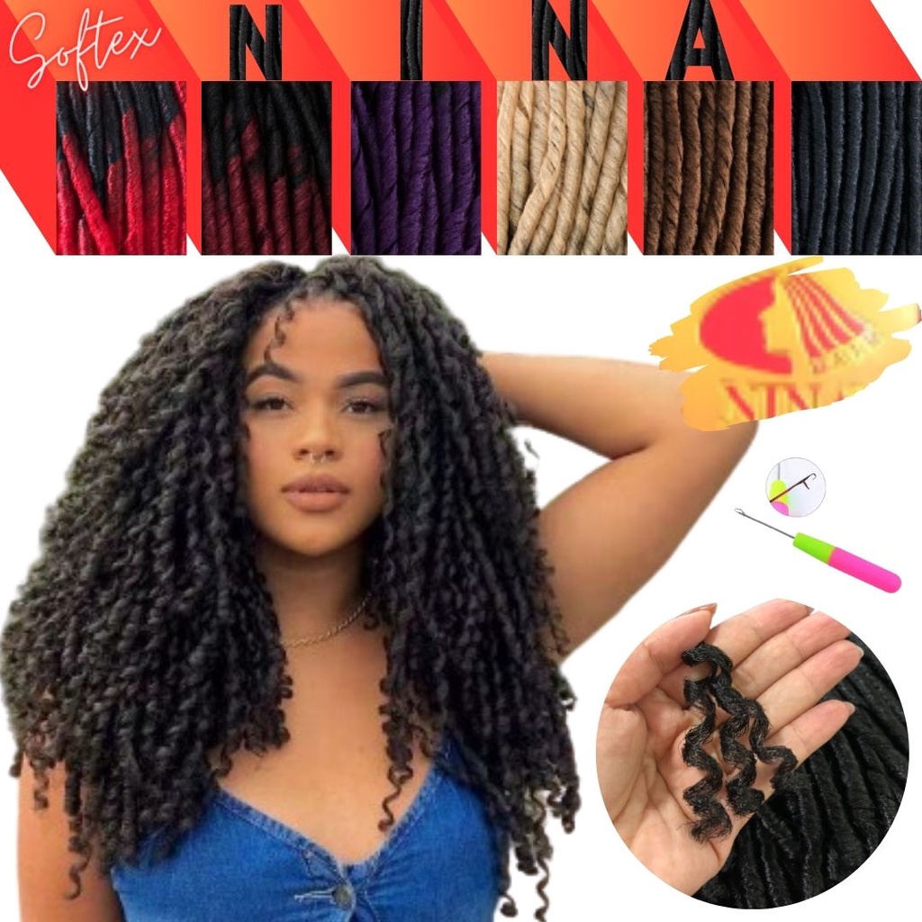 Nina Softex Original – Cabelo 90cm Aberto, Toque Macio e Natural em Oferta na Shopee