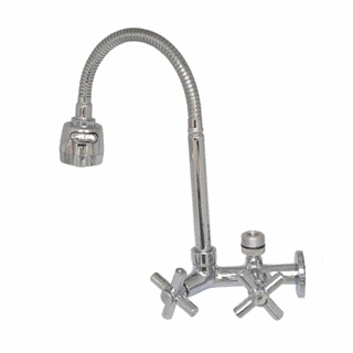 2163 MVS Torneira em METAL Gourmet Parede Filtro 1/4" ou Máquina Lavar 3/4" (LAVA LOUÇA) ALTA VAZÃO em Oferta na Shopee