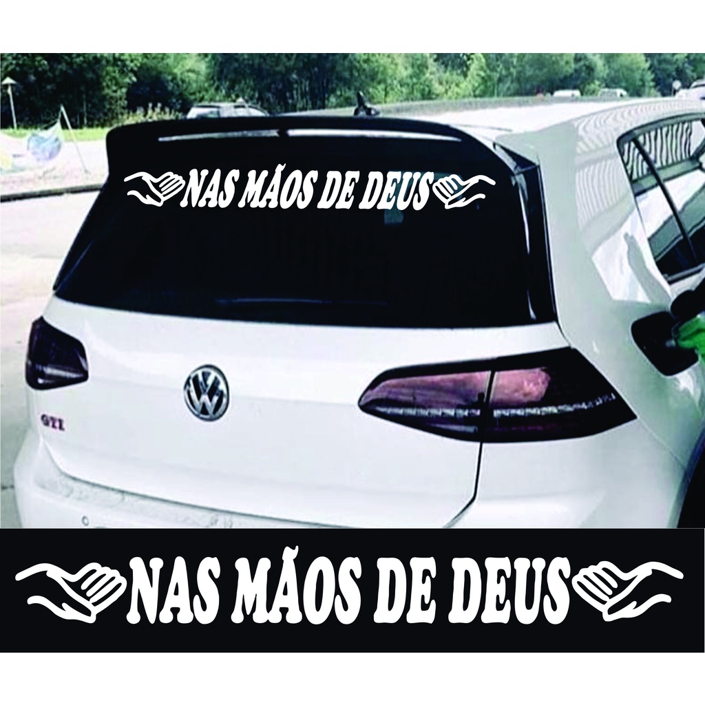 Adesivo De Para-brisa Cristão Nas Mãos De Deus Carro Tuning em Oferta na Shopee