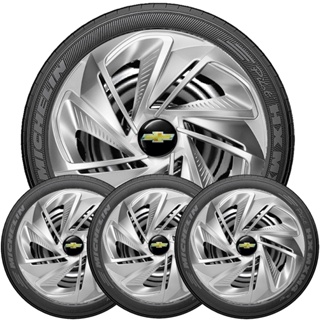 Kit 4 Calotas Resistentes Esportivas Aro 13 Linha Nitro Prata Compativel Com Celta Classic Montana em Oferta na Shopee