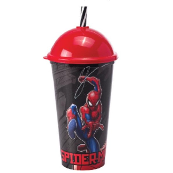 COPO SHAKE 500 ML HOMEM-ARANHA - CAIXA C/ 15 PEÇAS