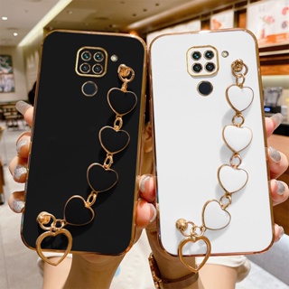 Capa Redmi Note 9 Pulseira Capinha Para Xiaomi Redmi Note 9 9S Pro Max Luxury Edge Electroplating Silicone Macio Para Pulseira em Oferta na Shopee