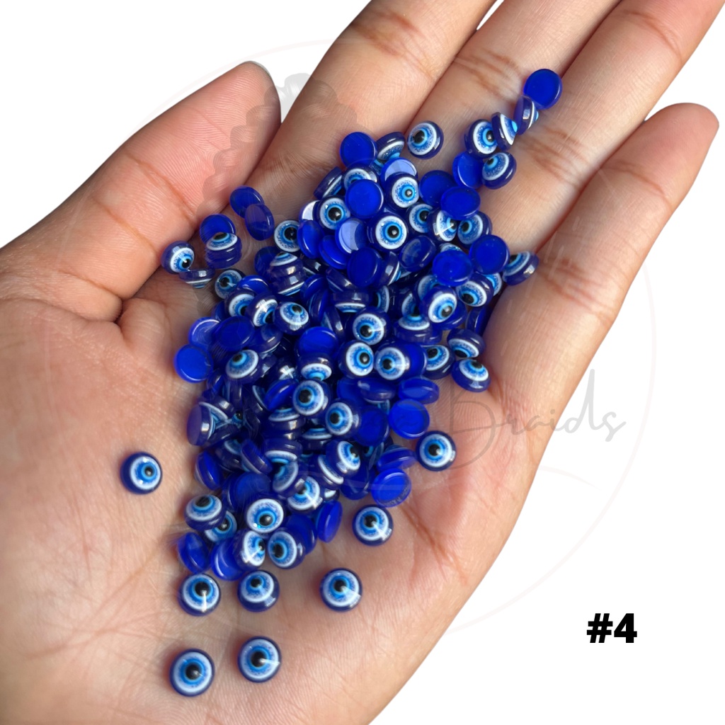 Cristal Olho Grego Chaton para Fio de Cristal 5mm Olho Grego Nail