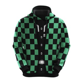 Blusa De Frio Moletom Unissex Full Demon Slayer Tanjiro Pronta Entrega