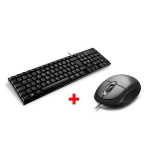 Teclado E Mouse ABNT2 Fio USB Kit Pc Computador Notebook Informática