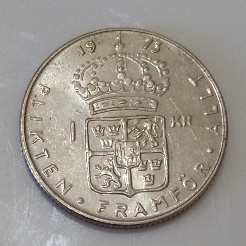 MOEDA SUECIA 1 KRONE 1973 - S1349