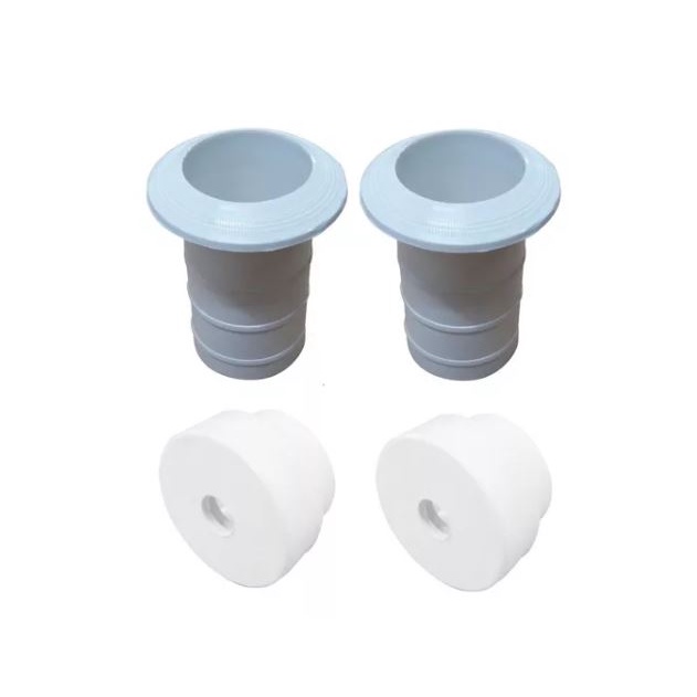 Kit 2 Chumbadores + Ponteira Para Escada De Piscina Sodramar