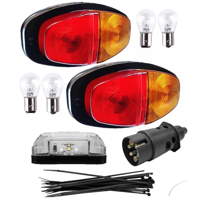 Kit Eletrico Instalação Lanterna Carretinha Reboque Engate Macho 6 Polos Kit Carretinhas Trailer em Oferta na Shopee