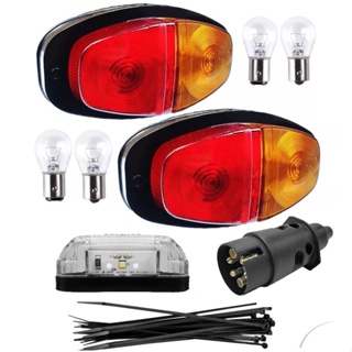 Kit Eletrico Instalação Lanterna Carretinha Reboque Engate Macho 6 Polos Kit Carretinhas Trailer em Oferta na Shopee