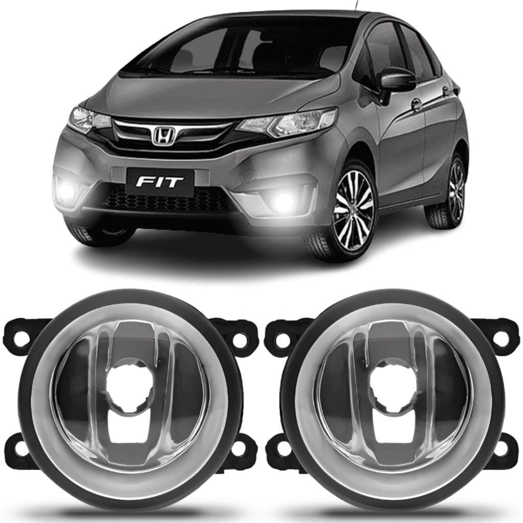 Par Farol Milha Honda Fit 2015 2016 2017 2018 2019 em Oferta na Shopee