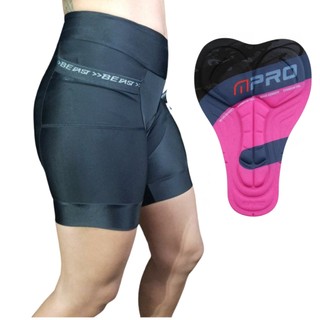 Bermuda Feminina Para Ciclismo Short Forro de GEL Befast Com Dois Bolsos - Super Confortável